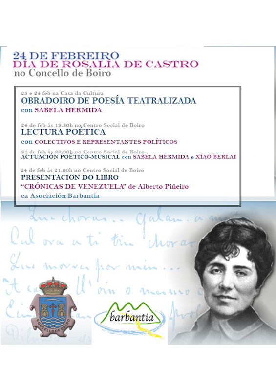 24 de Febreiro: Día de Rosalía de Castro