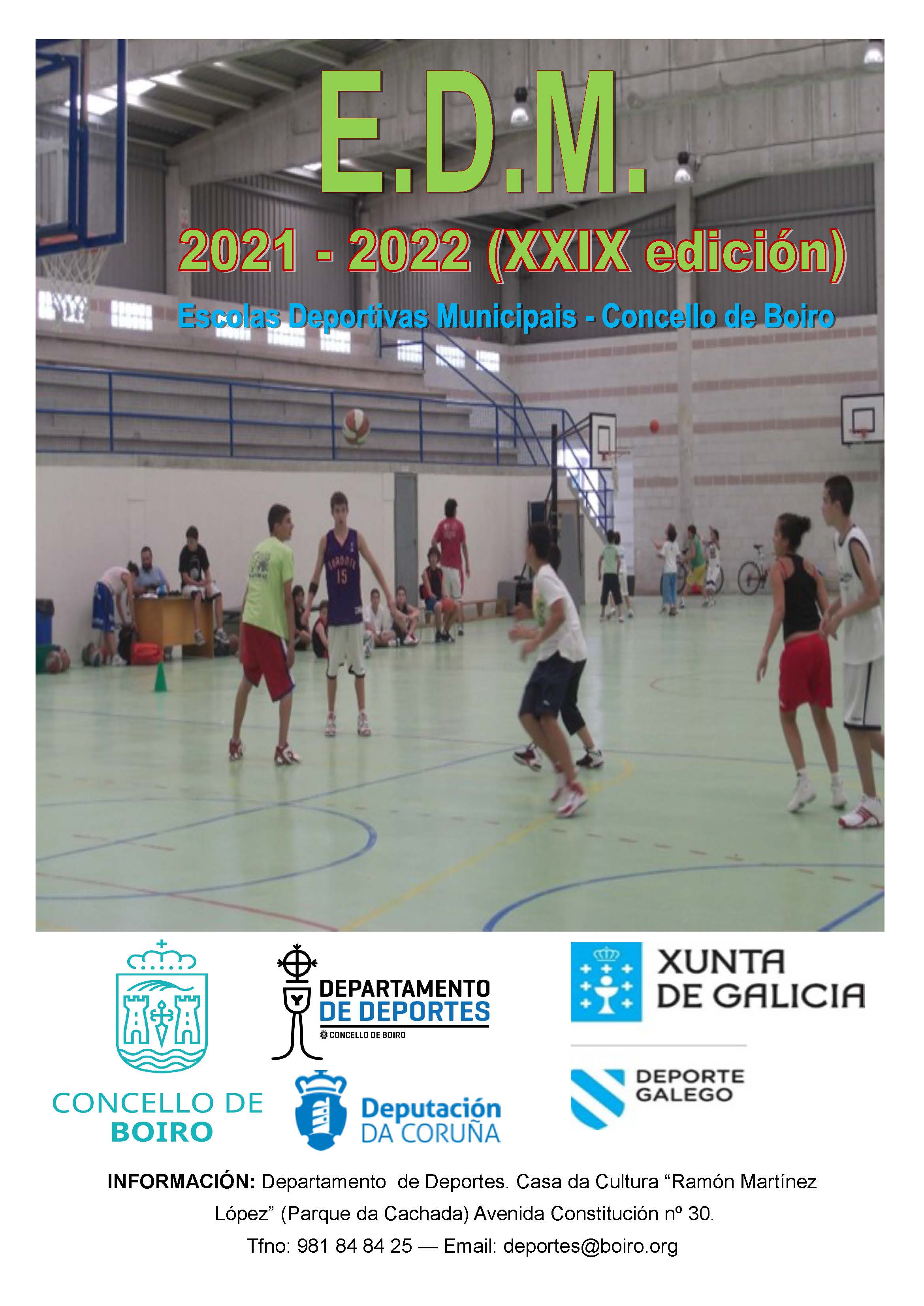 Escolas Deportivas Municipais 2021-2022 | Concello de Boiro 