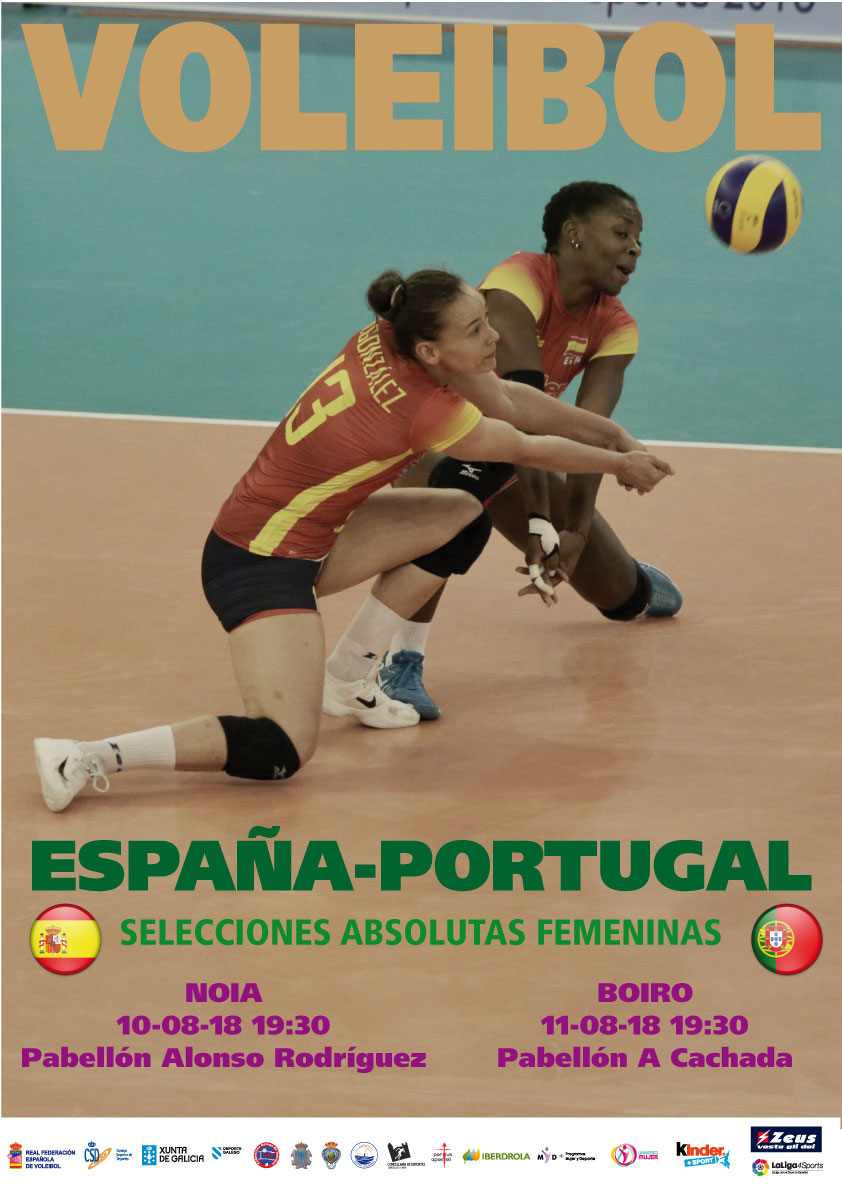 Partido internacional de Voleibol Feminino Absoluto: España - Portugal