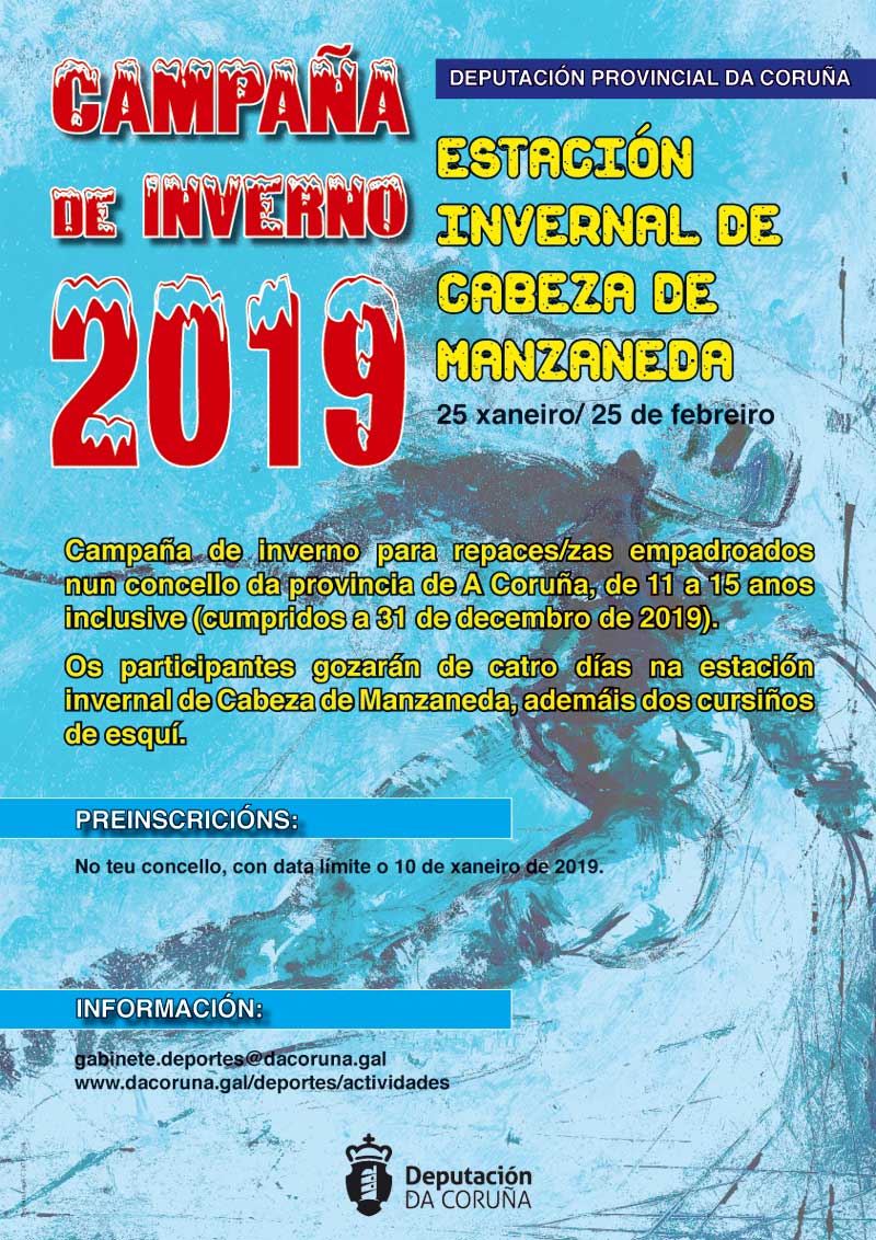 Campaña de inverno 2019. Estación invernal de Cabeza de Manzaneda